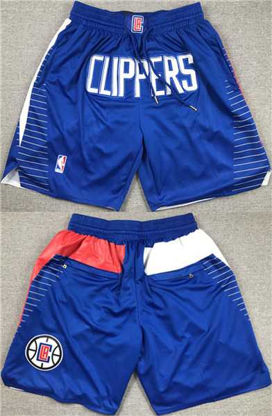 Mens Los Angeles Clippers Blue Shorts->nba shorts->NBA Jersey